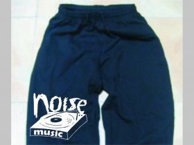 Noise Music čierne teplákové kraťasy 